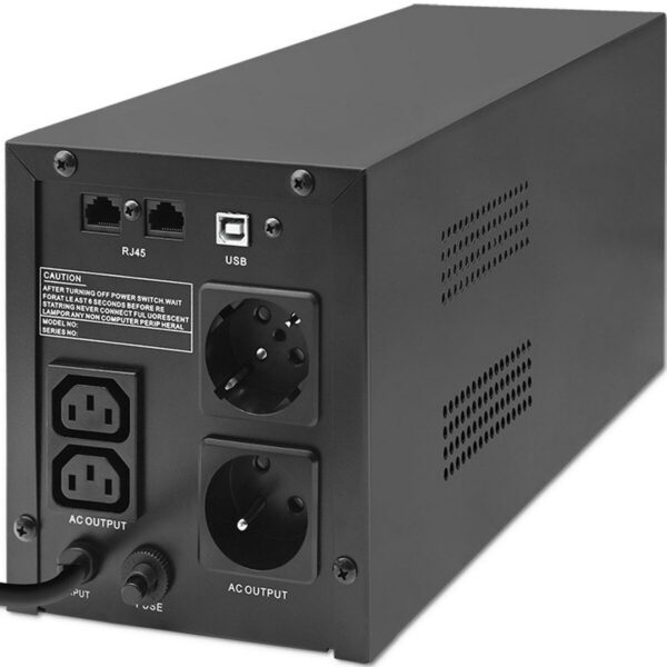 Uninterruptible Power Supply System Interactive UPS Qoltec 53770 900 W - Image 4