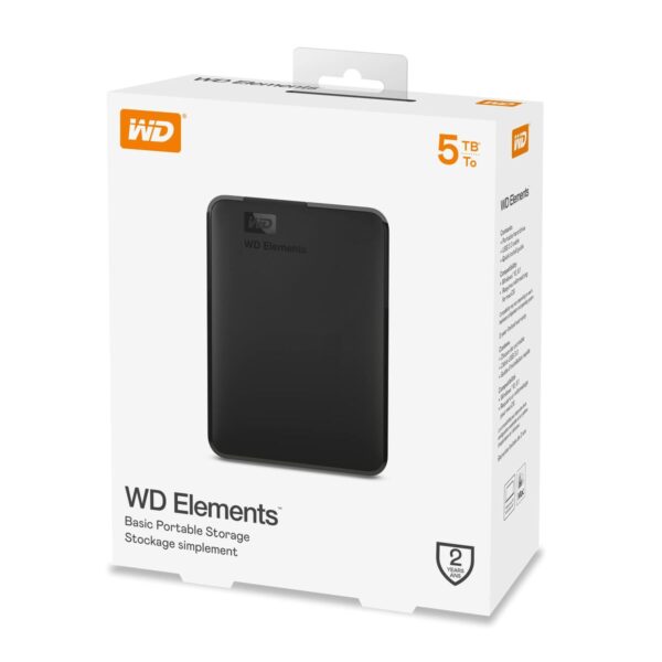 External Hard Drive Western Digital Elements Portable Black 5 TB - Image 3