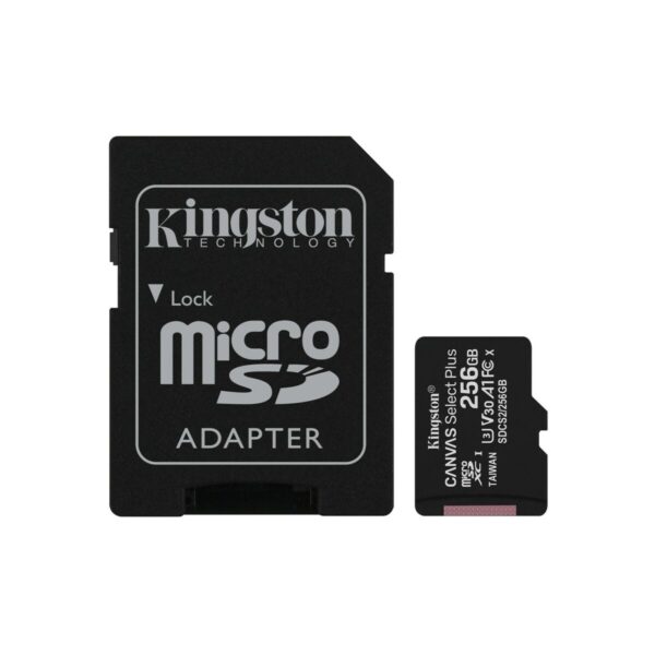 Micro SD Memory Card with Adaptor Kingston Canvas Select Plus 256 GB - Image 3