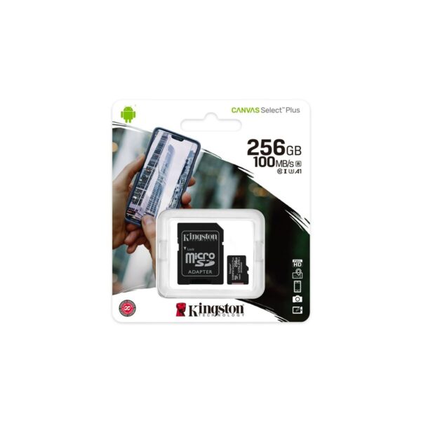 Micro SD Memory Card with Adaptor Kingston Canvas Select Plus 256 GB - Image 2