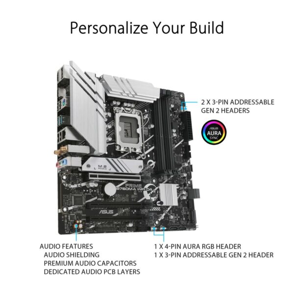 Motherboard Asus PRIME B760M-A WIFI D4 LGA 1700 Intel B760 - Image 5