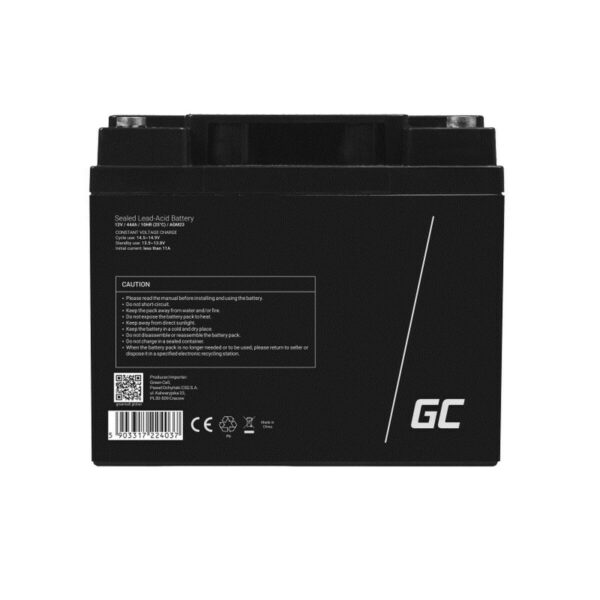 Battery for Uninterruptible Power Supply System UPS Green Cell AGM23 44 Ah 12 V - Image 2