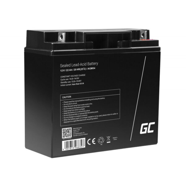 Battery for Uninterruptible Power Supply System UPS Green Cell AGM54 22 ah 12 V - Image 2