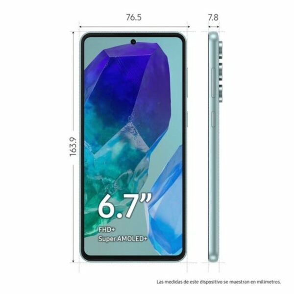 Smartphone Samsung Galaxy M55 5G Octa Core 8 GB RAM 256 GB Green - Image 3