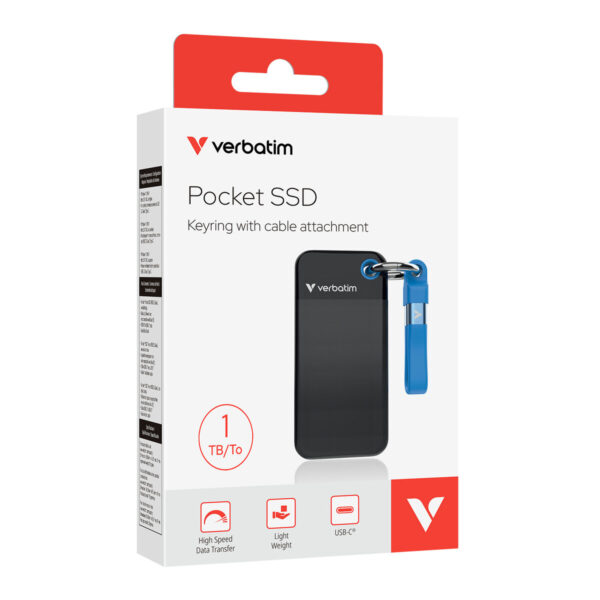 External Hard Drive Verbatim 32191 1 TB SSD Pocket - Image 3