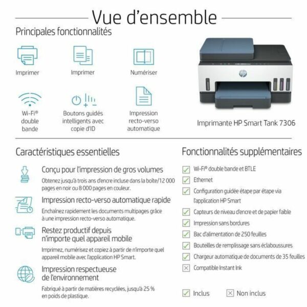 Multifunction Printer HP Smart Tank 7306 - Image 5