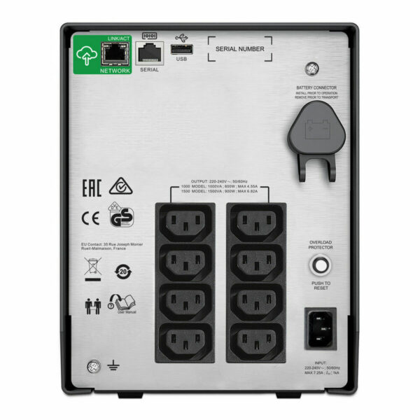 Uninterruptible Power Supply System Interactive UPS APC SMC1000IC 600 W 1000 VA - Image 2