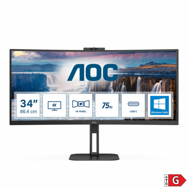 Monitor AOC CU34V5CW/BK 34" 100 Hz 60 Hz - Image 2