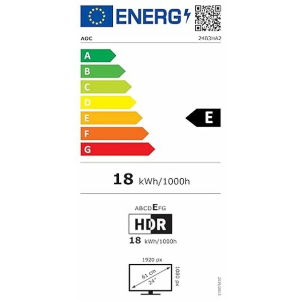 Monitor AOC 24B3HA2 Full HD 24" 100 Hz - Image 7