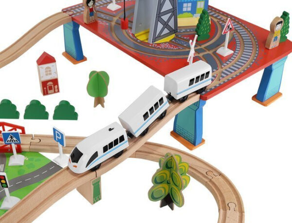 Wooden train - battery operated train - Image 15