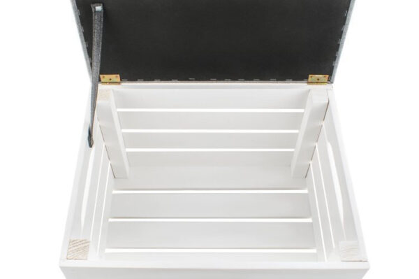 Wooden pouffe - chest - Image 7
