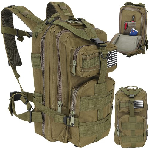 Small green hiking backpack 23243