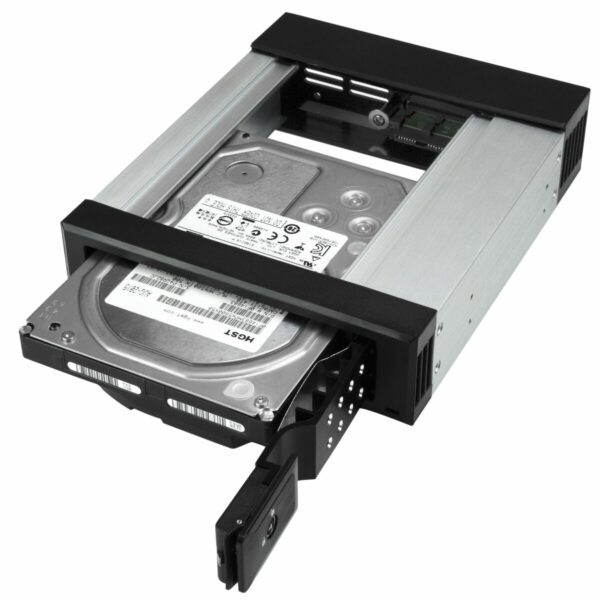 Housing for Hard Disk Startech HSB1SATSASBA Black - Image 2