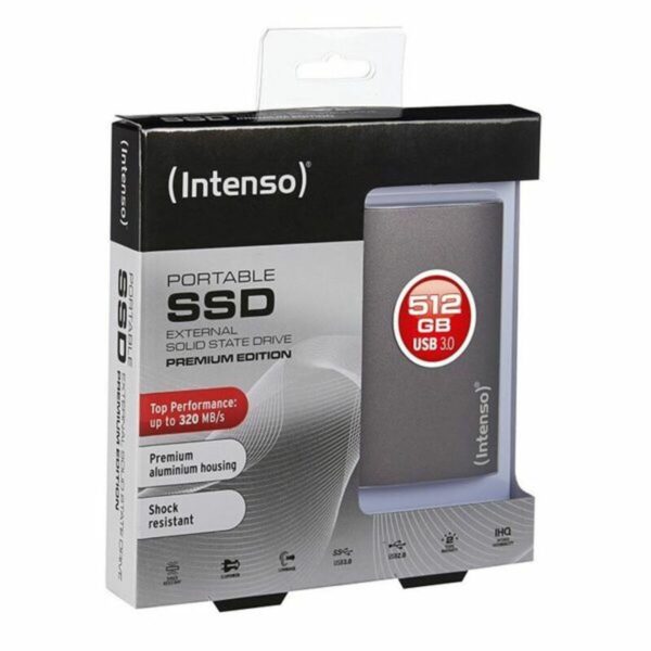External Hard Drive INTENSO 3823440 256 GB SSD 1.8" USB 3.0 Anthracite - Image 3