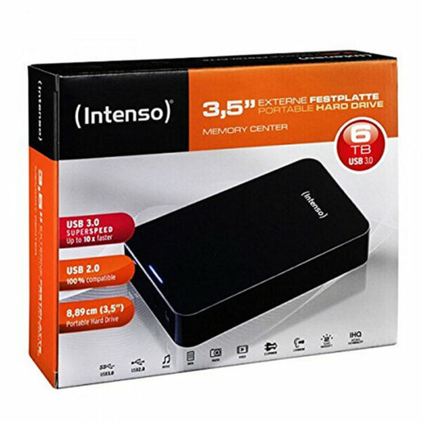 External Hard Drive INTENSO 6031514 3.5" USB 3.0 6 TB Black - Image 3