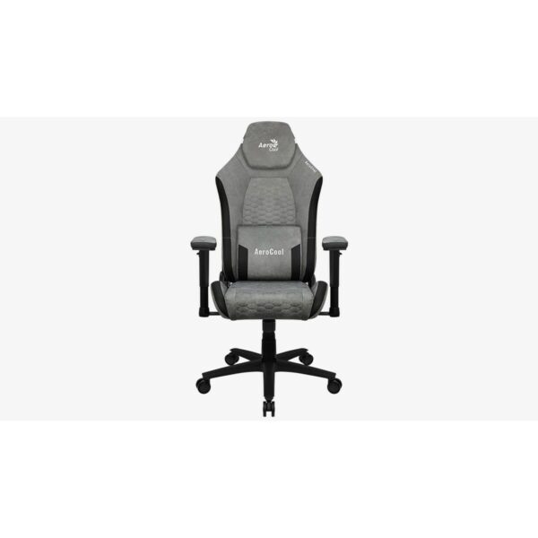 Gaming Chair Aerocool Crown AeroSuede Black Grey - Image 3