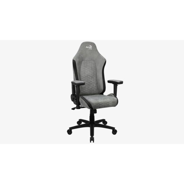 Gaming Chair Aerocool Crown AeroSuede Black Grey - Image 6