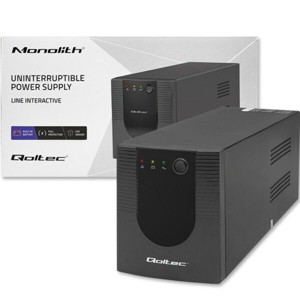 Uninterruptible Power Supply System Interactive UPS Qoltec 53776 900 W - Image 8
