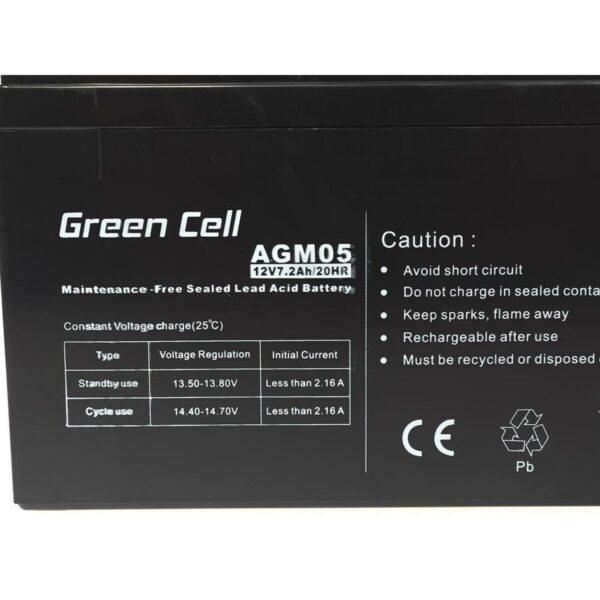 Battery for Uninterruptible Power Supply System UPS Green Cell AGM05 72 Ah 12 V - Image 5