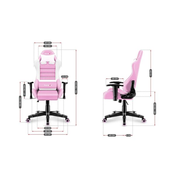 Gaming Chair Huzaro HZ-Ranger 6.0 Pink White - Image 7