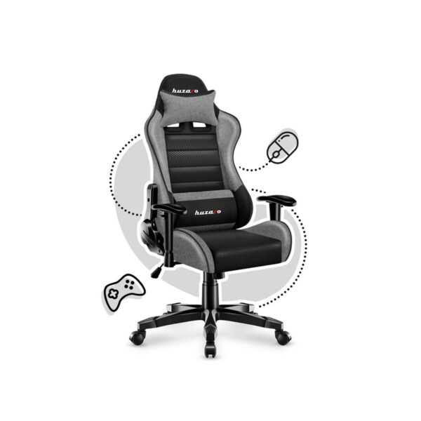 Gaming Chair Huzaro HZ-Ranger 6.0 Grey Mesh Black/Grey - Image 8