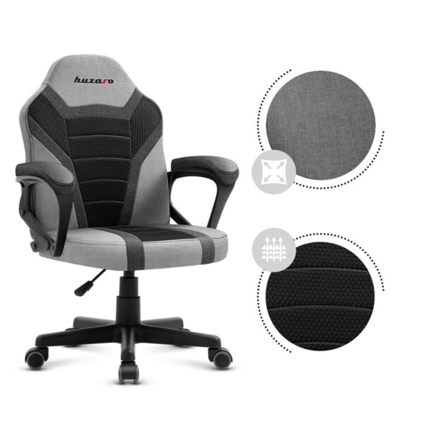 Gaming Chair Huzaro Ranger 1.0 Grey Mesh       Black/Grey - Image 6