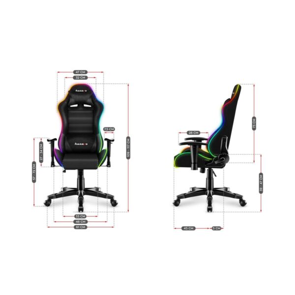 Gaming Chair Huzaro HZ-Ranger 6.0 RGB Black - Image 5
