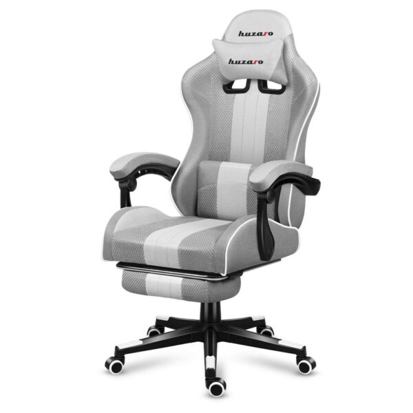 Gaming Chair Huzaro HZ-Force 4.7 White Mesh         White Grey - Image 3