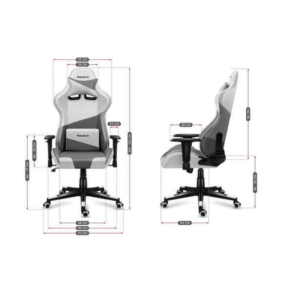 Gaming Chair Huzaro Hz-Force 6.2 White Mesh White - Image 3