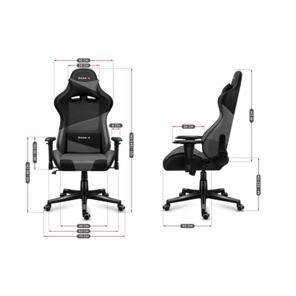 Gaming Chair Huzaro Force 6.2 Black/Grey - Image 7