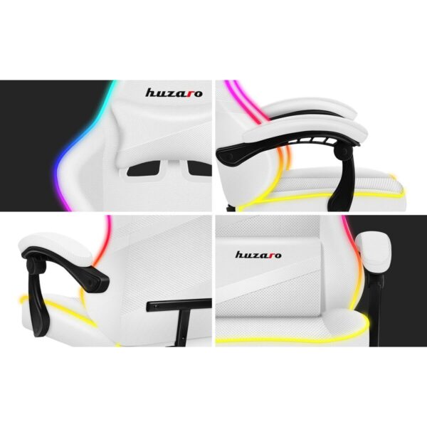 Gaming Chair Huzaro Force 4.4 RGB White - Image 7