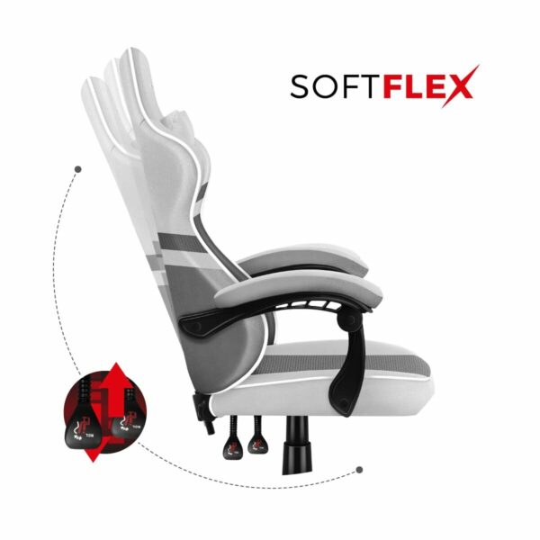 Gaming Chair Huzaro HZ-Force 4.4 White Mesh White - Image 2