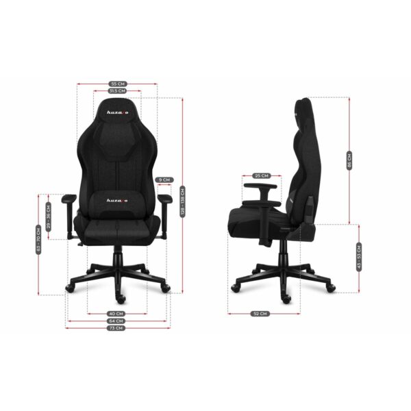 Gaming Chair Huzaro HZ-Force 7.9 Black Mesh Black - Image 3