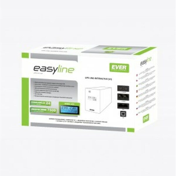 Uninterruptible Power Supply System Interactive UPS Ever EASYLINE 1200 AVR USB 600 W - Image 2