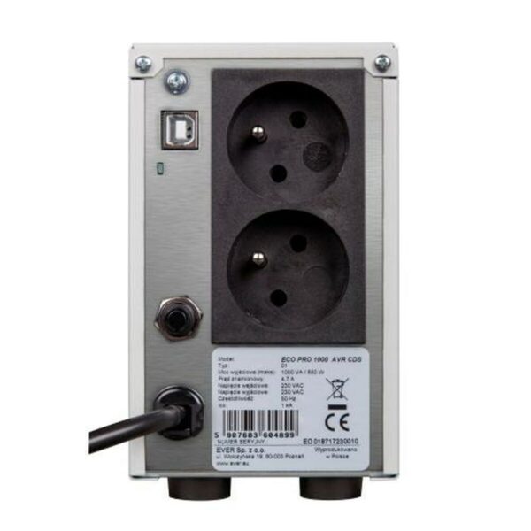 Uninterruptible Power Supply System Interactive UPS Ever ECO PRO 700 420 W - Image 2