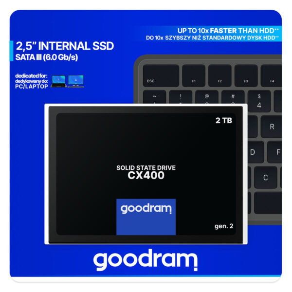 Hard Drive GoodRam SSDPR-CX400-02T-G2 2 TB SSD - Image 2