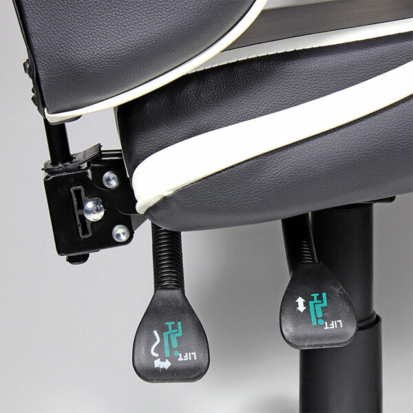 Gaming Chair EDM White Black - Image 4