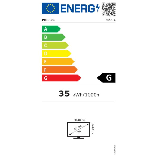 Monitor Philips 345B1C/00 34" LED VA LCD Flicker free 50-60  Hz - Image 5