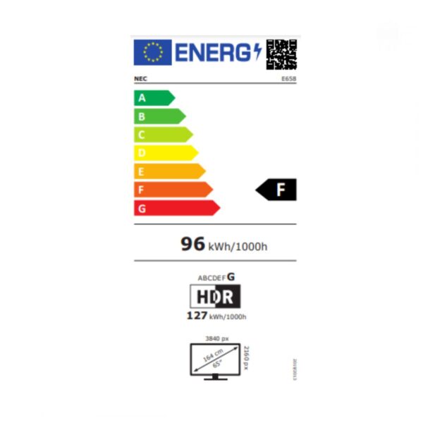 Monitor Videowall NEC 60005059 UHD 65" IPS D-LED 60 Hz 50-60  Hz 65" - Image 4