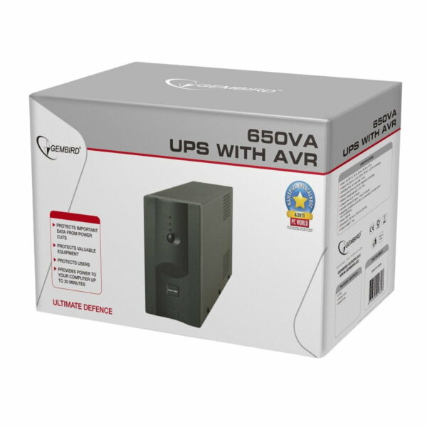 Uninterruptible Power Supply System Interactive UPS GEMBIRD UPS-PC-652A 390 W - Image 3