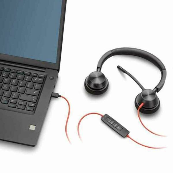 Headphones with Headband Poly BW3320 USB-A Black - Image 3