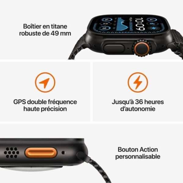 Smartwatch Apple Watch Ultra 2 Black 49 mm - Image 3
