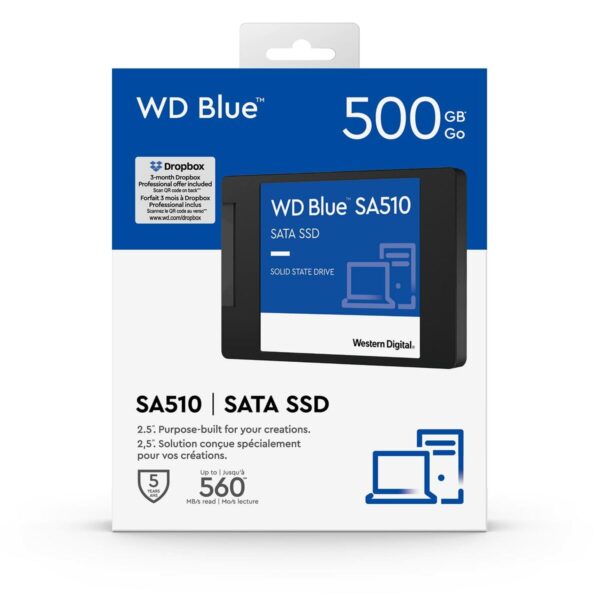Hard Drive Western Digital Blue 500 GB 2,5" SSD - Image 4