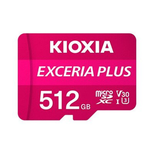 Micro SD Memory Card with Adaptor Kioxia PLUS UHS-I C10 R98 512 GB - Image 2
