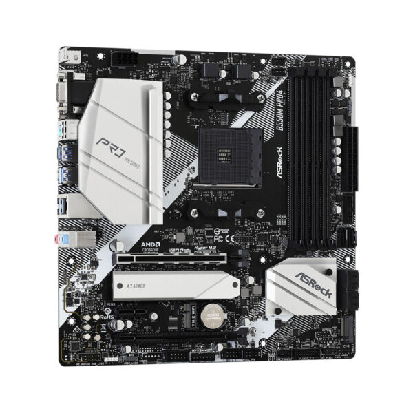 Motherboard ASRock B550M Pro4 AMD B550 AMD AM4 - Image 3