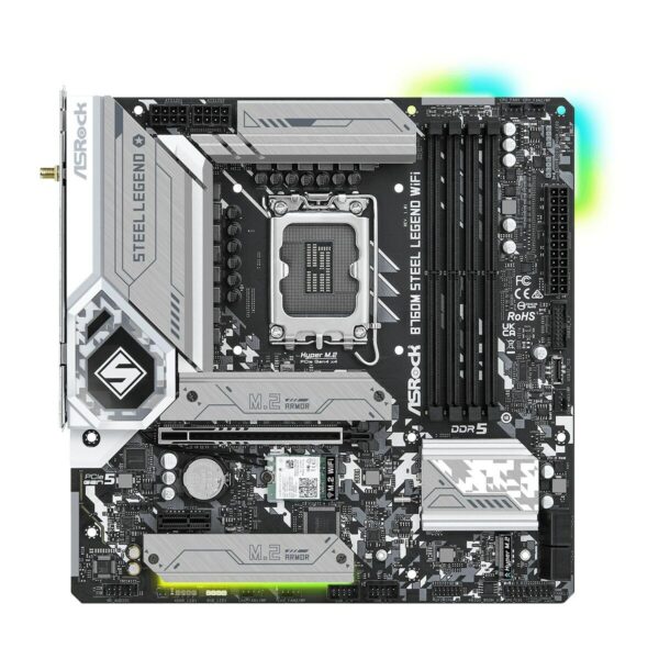 Motherboard ASRock B760M Steel Legend WiFi Intel Wi-Fi 6 Intel B760 LGA 1700 - Image 2