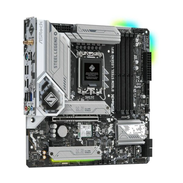 Motherboard ASRock B760M Steel Legend WiFi Intel Wi-Fi 6 Intel B760 LGA 1700 - Image 4
