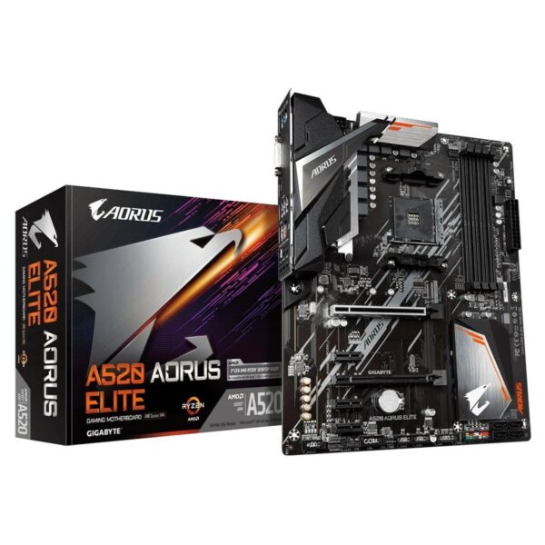 Motherboard Gigabyte A520 AORUS ELITE AMD A520 AMD AM4 - Image 4
