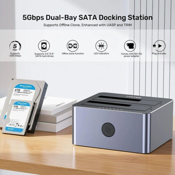 Charging base Unitek Y-3026GY01-EU - Image 6
