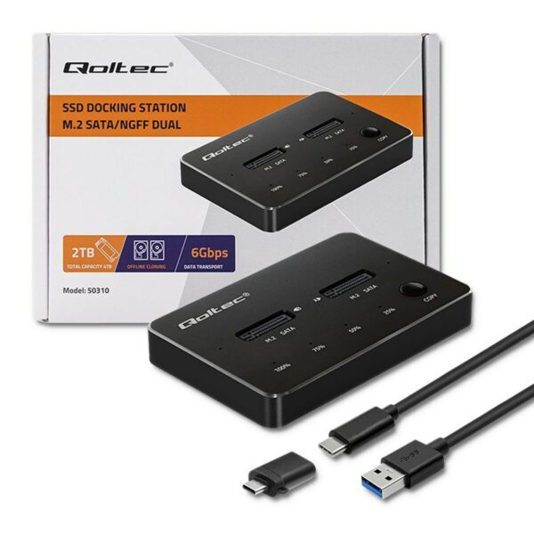 Charging base Qoltec 50310 - Image 2